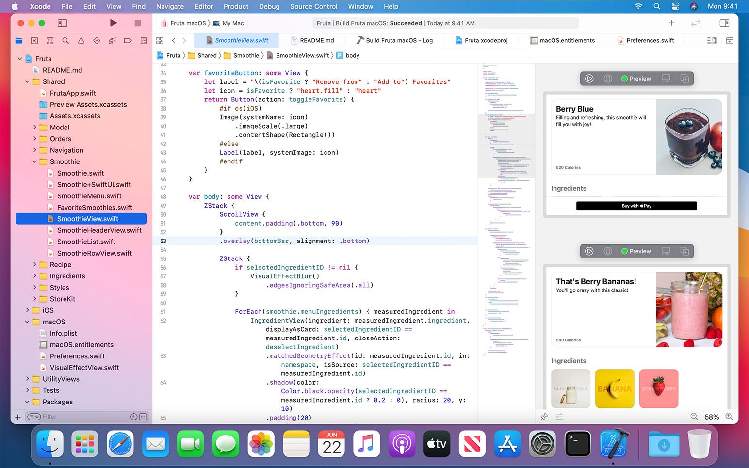 Xcode screenshot