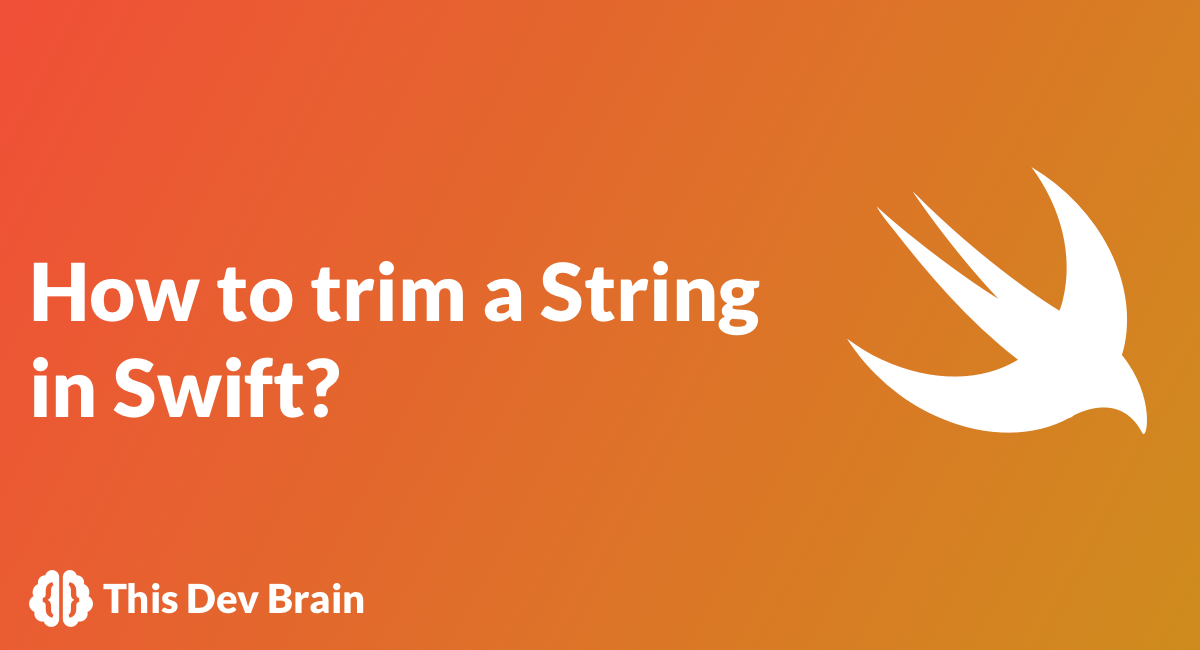 How to trim a string in Swift