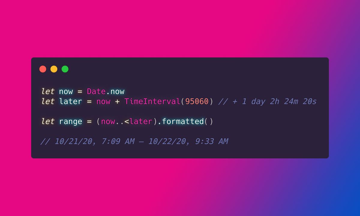How to format a Time Interval in iOS 15 and macOS 12